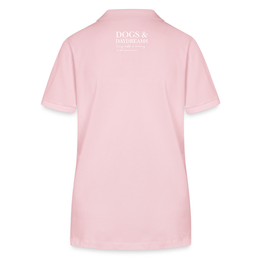 Damen Bio - Poloshirt mit Hundelogo - www.Worldofdogs.store