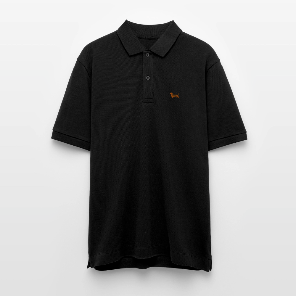 HERREN POLO SHIRT mit Dackellogo - 100 % Bio Baumwolle - www.Worldofdogs.store