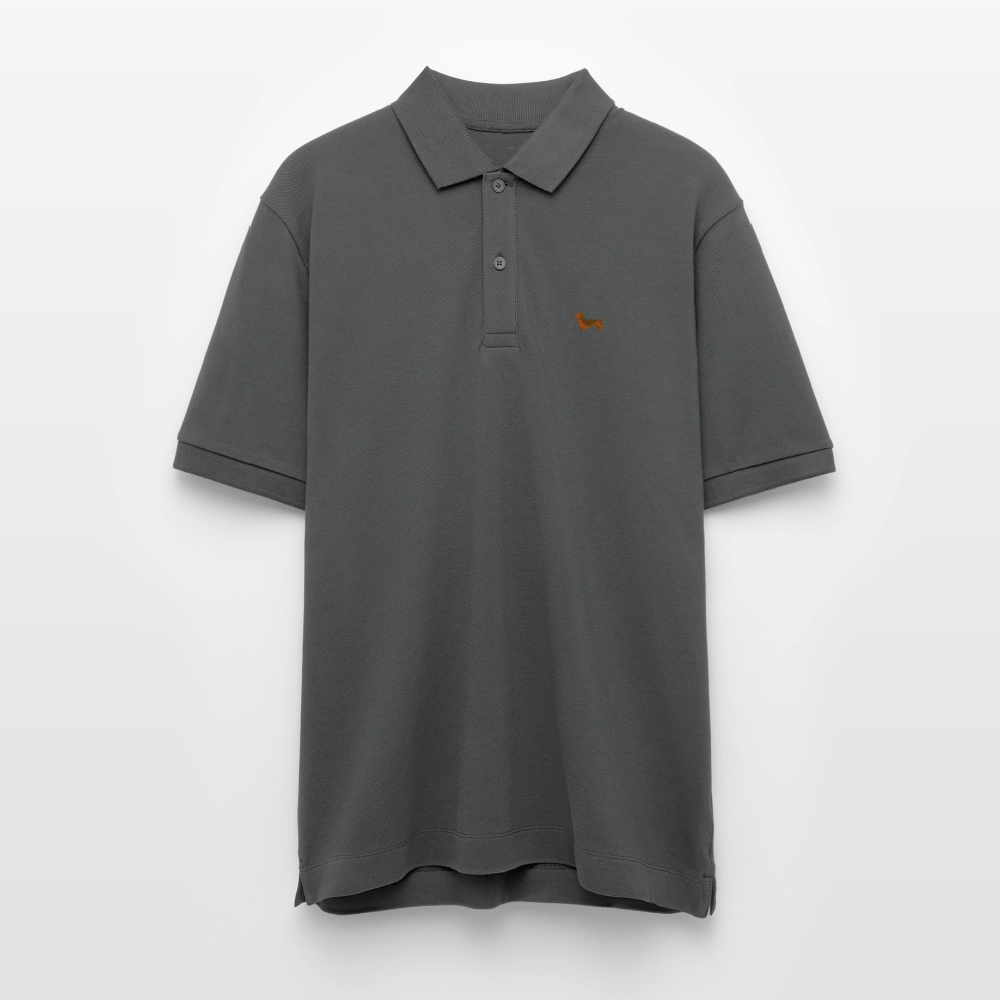 HERREN POLO SHIRT mit Dackellogo - 100 % Bio Baumwolle - www.Worldofdogs.store