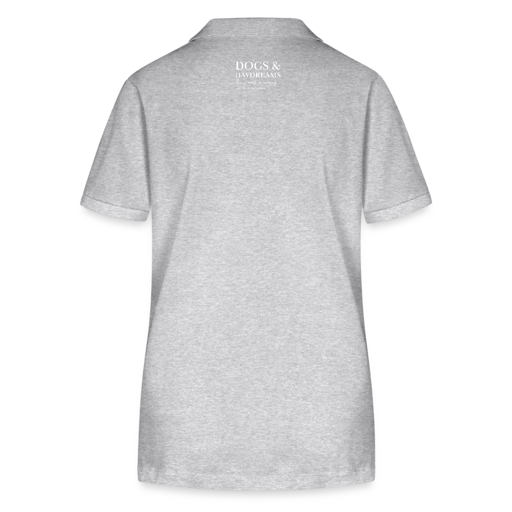 Dog and Daydream Bio-Poloshirt - Grau meliert