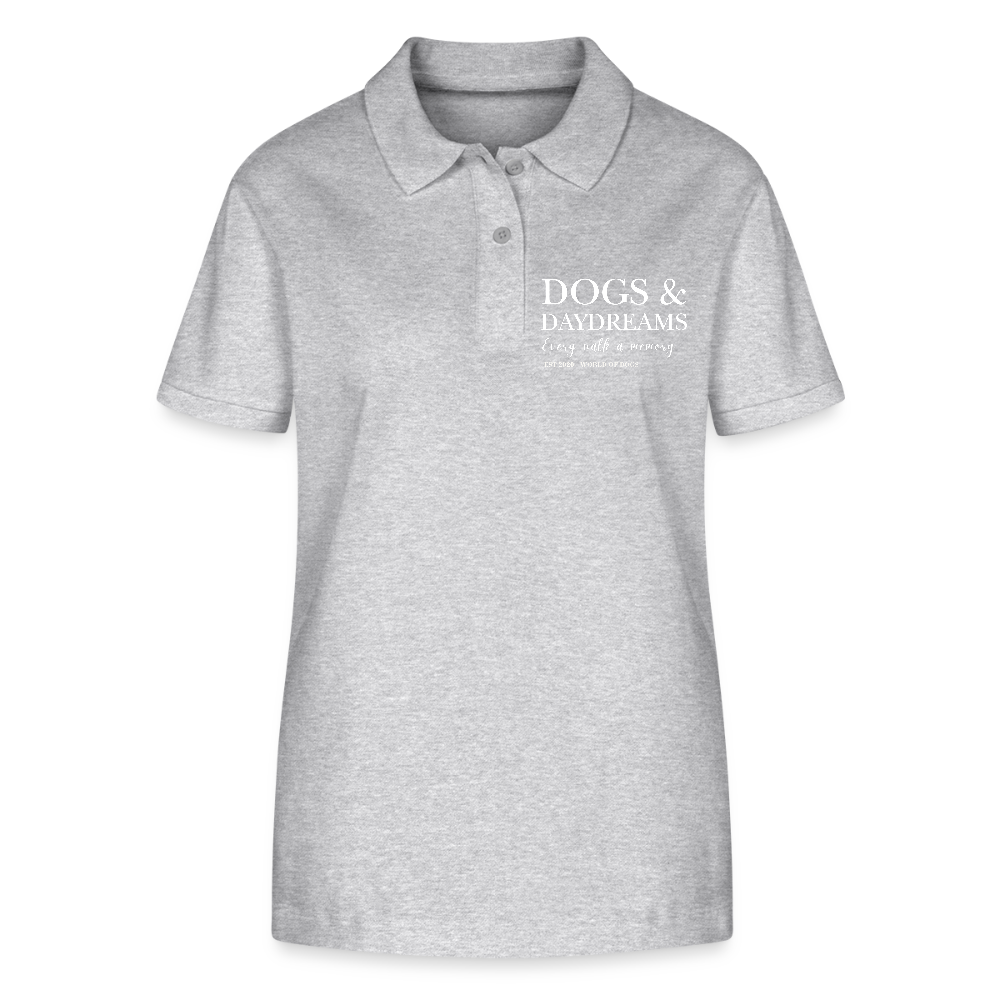 Dog and Daydream Bio-Poloshirt - Grau meliert
