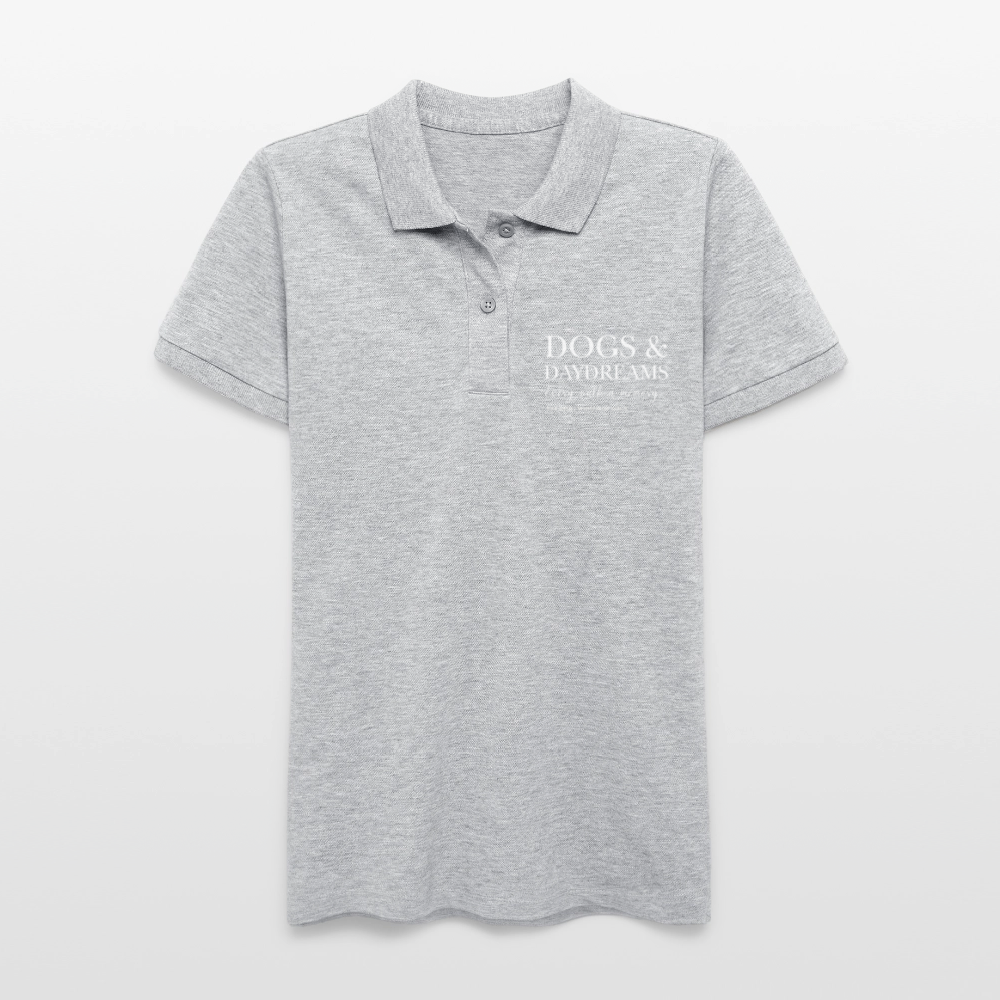 Dog and Daydream Bio-Poloshirt - Grau meliert