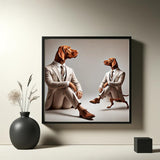 2 Vizsla modern - digitaler Download