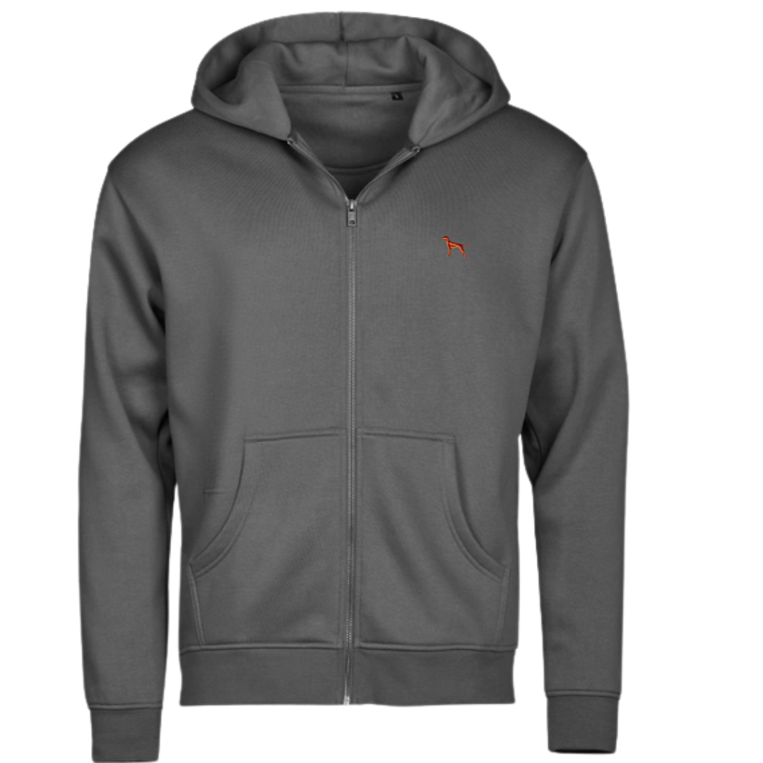 eine graue strickjacke von world of dogs