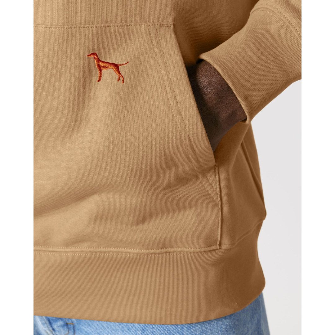 Vizsla Hoodie mit Stickerei suf der Tasche