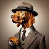 Vizsla im Anzug - digitale Datei