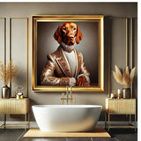Vizsla als Barock Portrait - digitaler Download