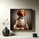 Vizsla als Barock Portrait - digitaler Download
