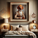 Vizsla als Barock Portrait - digitaler Download