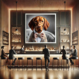 Vizsla im Barockstil mit Fliege -digitaler Download