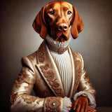Vizsla als Barock Portrait - digitaler Download