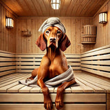 Vizsla in der Sauna - digitaler Download