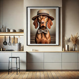 Vizsla mit Strohhut - digitaler Download