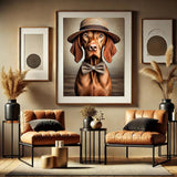 Vizsla mit Strohhut - digitaler Download