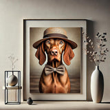 Vizsla mit Strohhut - digitaler Download