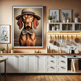 Vizsla mit Strohhut - digitaler Download