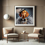 Vizsla mit Federhut - digitale Datei