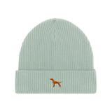 Vizsla / Hundemotiv Wintermütze - Hellblau mit Stickerei