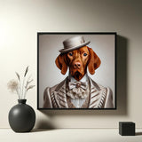 Vizsla mit Rüschenbluse - digitale Datei
