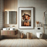 Vizsla mit Strohhut - digitaler Download