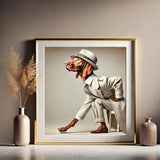 Vizsla mit Hemd und Hut - digitaler Download