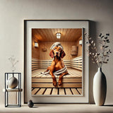 Vizsla in der Sauna - digitaler Download