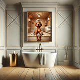 Vizsla in der Sauna - digitaler Download