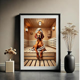 Vizsla in der Sauna - digitaler Download