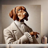 Vizsla mit Rüschenbluse - digitaler Download