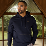 Urban Paw Hoodie mit Reißverschluss-Detail - blau
