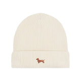 Dackel Strickmütze aus Bio-Baumwolle – mit hochwertiger Stickerei - www.Worldofdogs.store