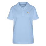 Damen Bio - Poloshirt mit Hundelogo - www.Worldofdogs.store