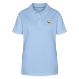 Damen Bio - Poloshirt mit Hundelogo - www.Worldofdogs.store