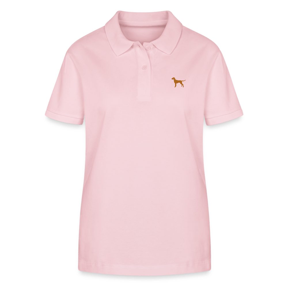 Damen Bio - Poloshirt mit Hundelogo - www.Worldofdogs.store