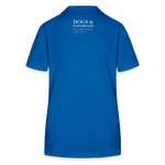 Damen Bio - Poloshirt mit Hundelogo - www.Worldofdogs.store