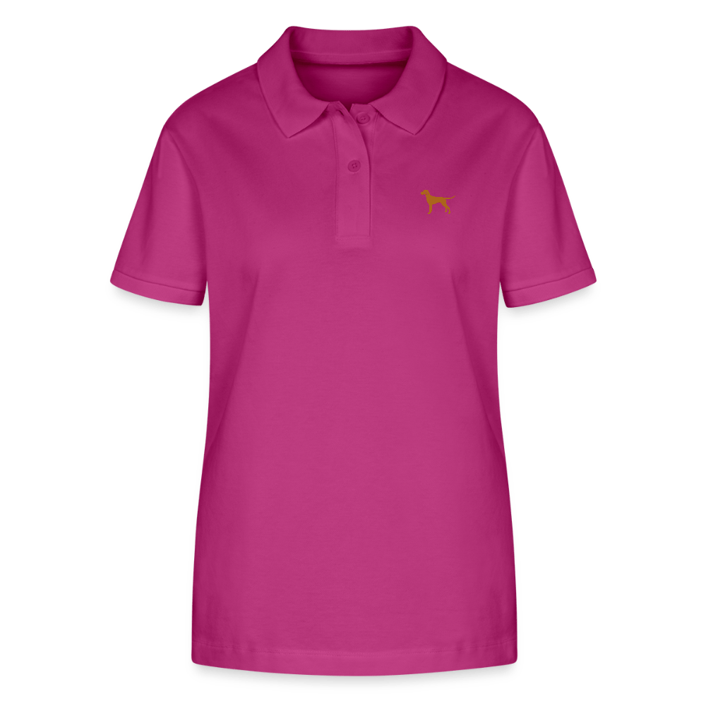 Damen Bio - Poloshirt mit Hundelogo - www.Worldofdogs.store