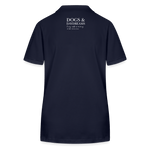 Damen Bio - Poloshirt mit Hundelogo - www.Worldofdogs.store