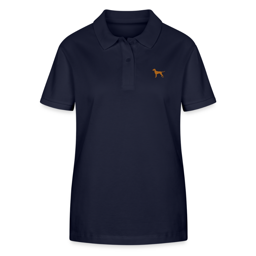 Damen Bio - Poloshirt mit Hundelogo - www.Worldofdogs.store