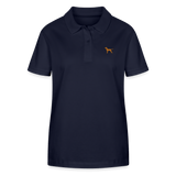 Damen Bio - Poloshirt mit Hundelogo - www.Worldofdogs.store