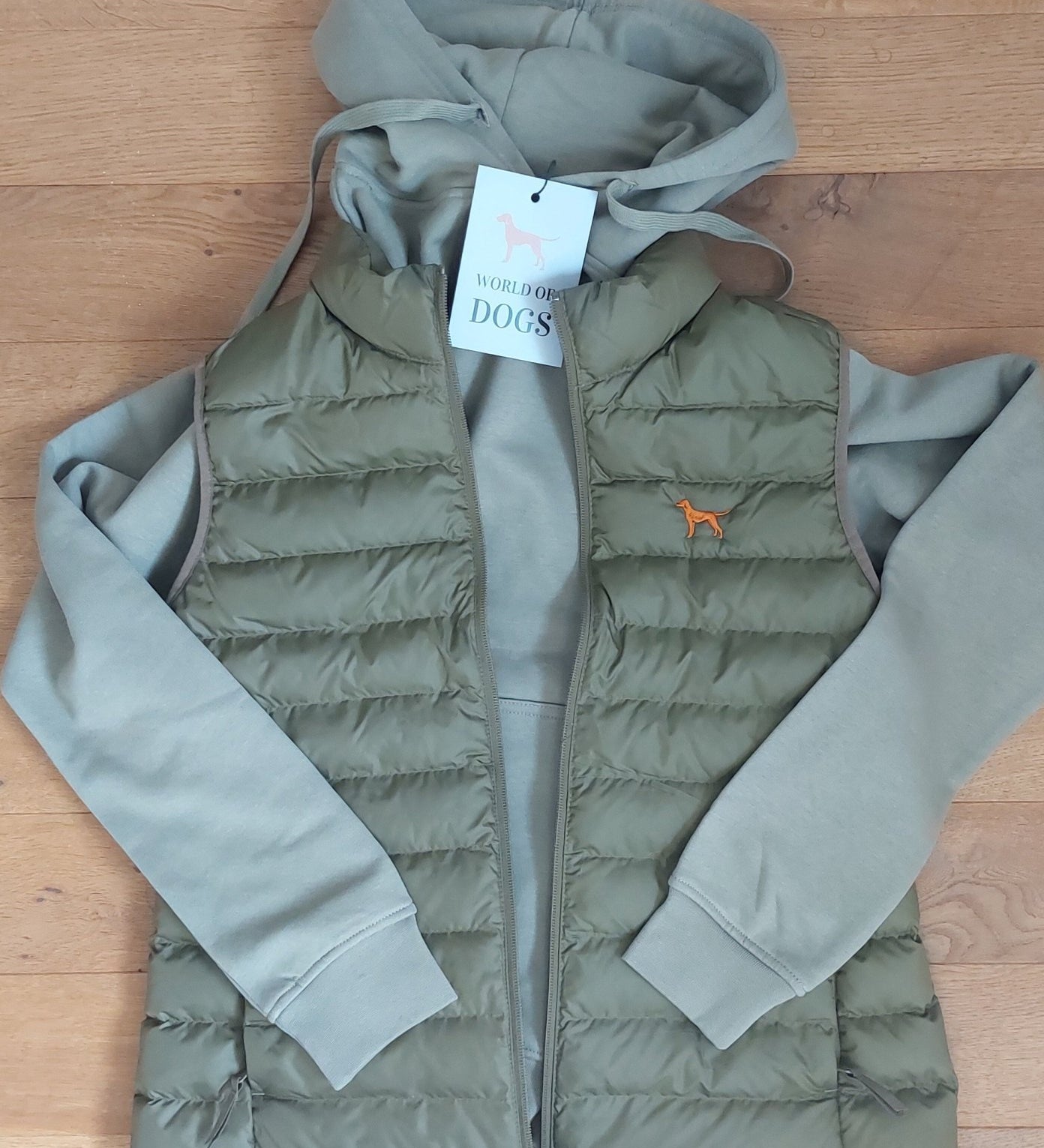 Damen Steppweste mit Jagdhunde / Vizsla Stickerei - www.Worldofdogs.store