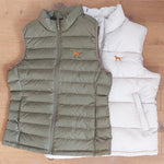 Damen Steppweste mit Jagdhunde / Vizsla Stickerei - www.Worldofdogs.store