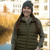 Damen Steppweste mit Jagdhunde / Vizsla Stickerei - www.Worldofdogs.store