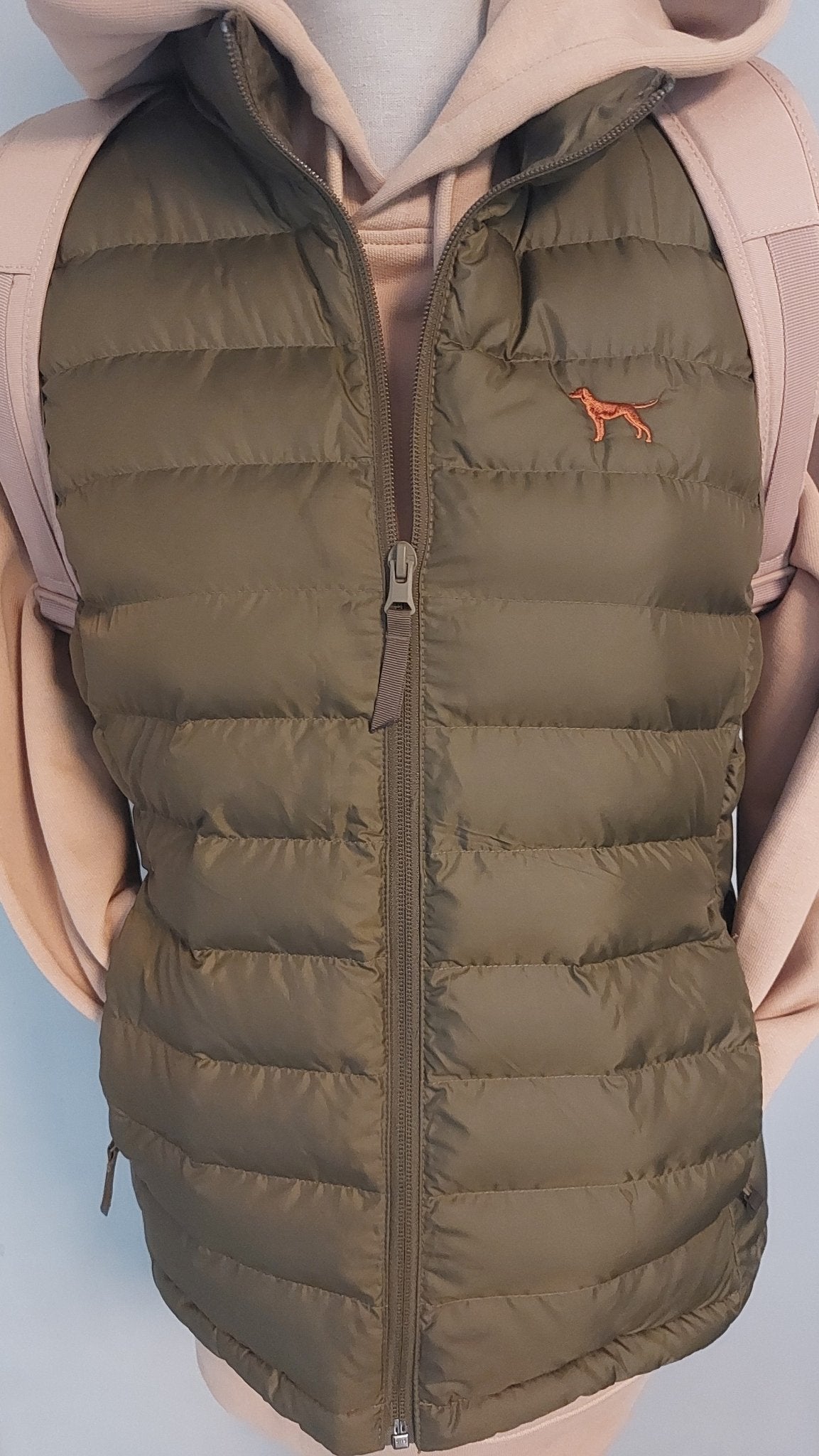 Damen Steppweste mit Jagdhunde / Vizsla Stickerei - www.Worldofdogs.store