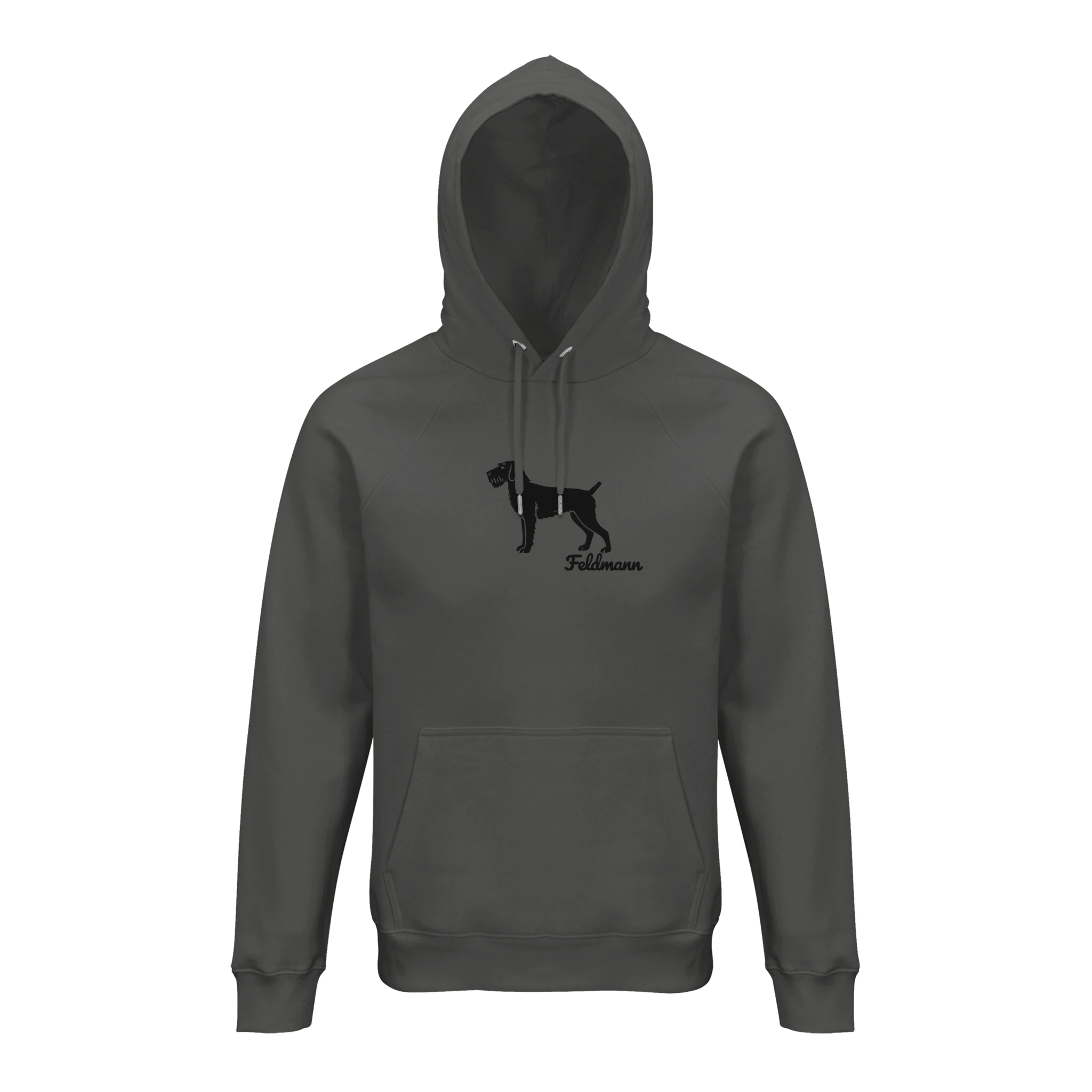 Deutsch Drahthaar Hoodie personalisiert – mit Hundename Stickerei - www.Worldofdogs.store