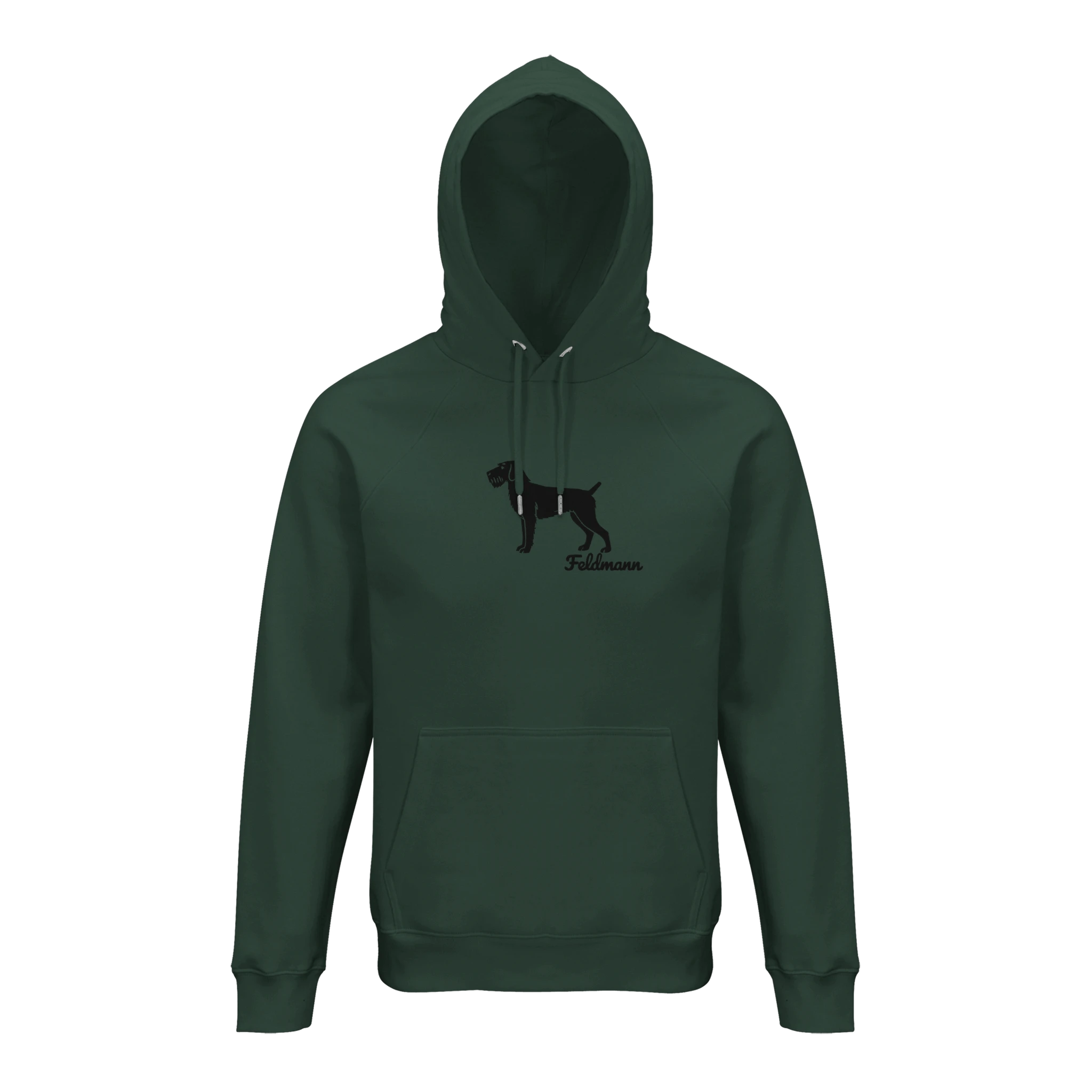 Deutsch Drahthaar Hoodie personalisiert – mit Hundename Stickerei - www.Worldofdogs.store