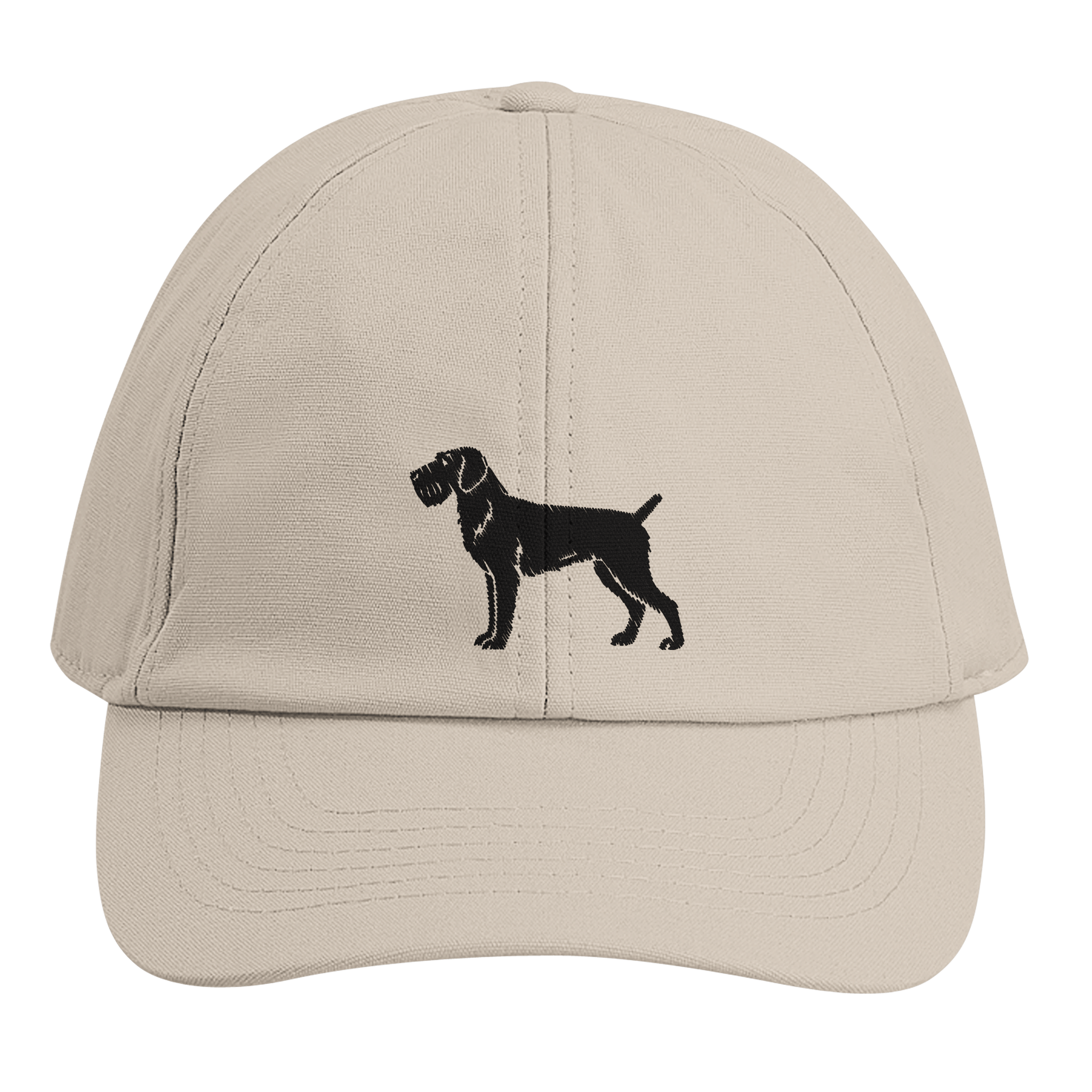 Deutsch Drahthaar Kappe schwarz - personalisierbar mit Hundenamen - www.Worldofdogs.store