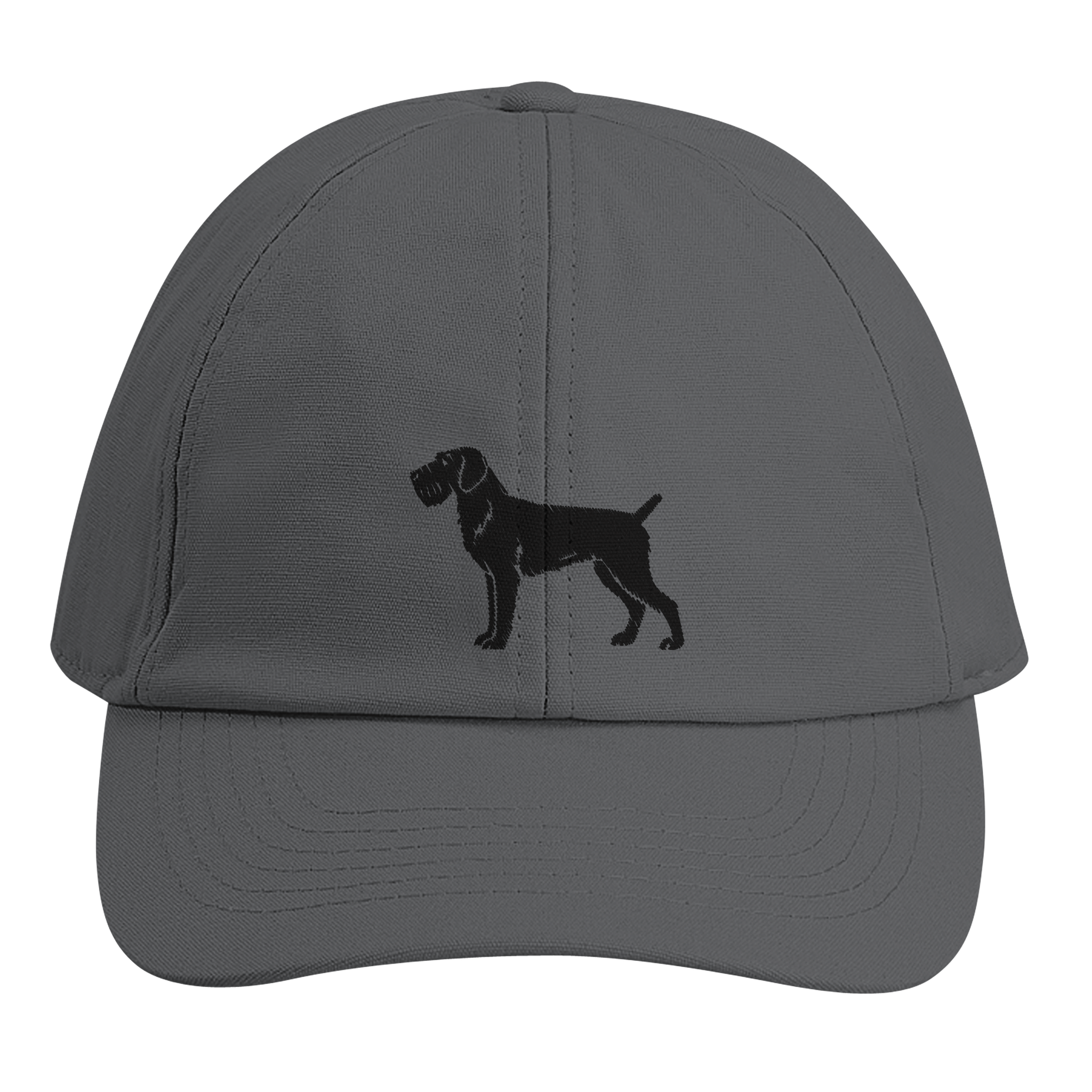 Deutsch Drahthaar Kappe schwarz - personalisierbar mit Hundenamen - www.Worldofdogs.store