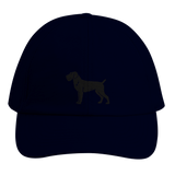 Deutsch Drahthaar Kappe schwarz - personalisierbar mit Hundenamen - www.Worldofdogs.store
