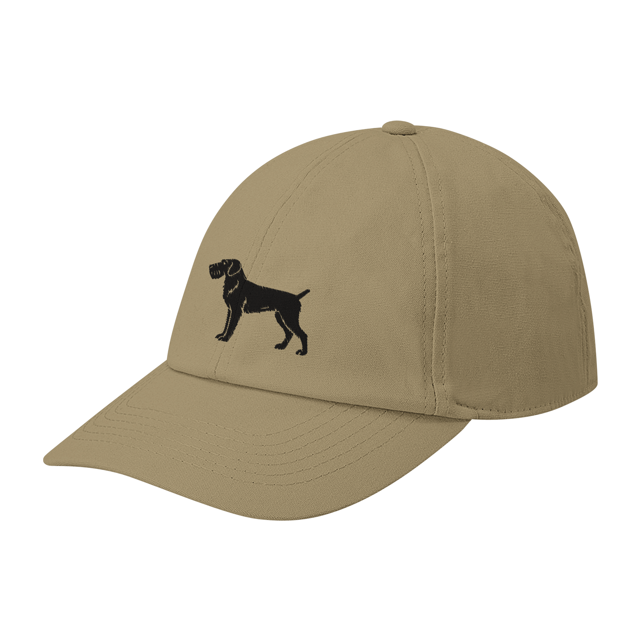 Deutsch Drahthaar Kappe schwarz - personalisierbar mit Hundenamen - www.Worldofdogs.store