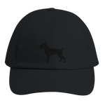 Deutsch Drahthaar Kappe schwarz - personalisierbar mit Hundenamen - www.Worldofdogs.store